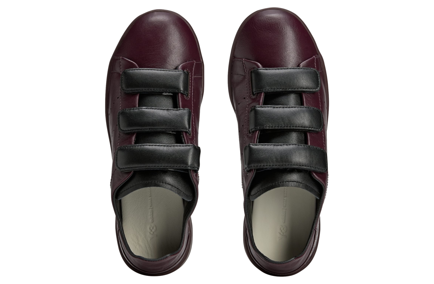 Adidas Y-3 Stan Smith Hook-and-loop Shadow Maroon / Black