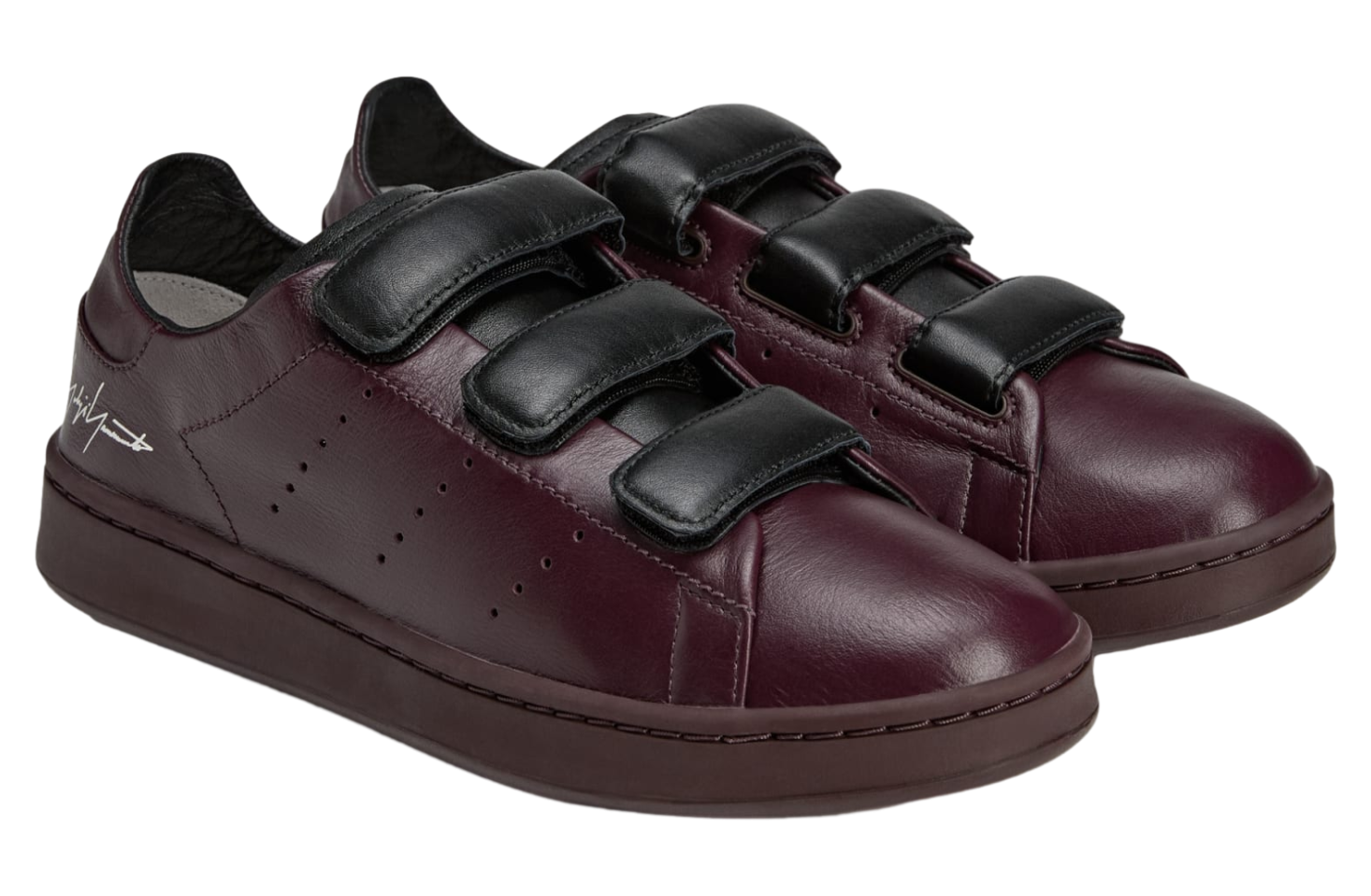 Adidas Y-3 Stan Smith Hook-and-loop Shadow Maroon / Black