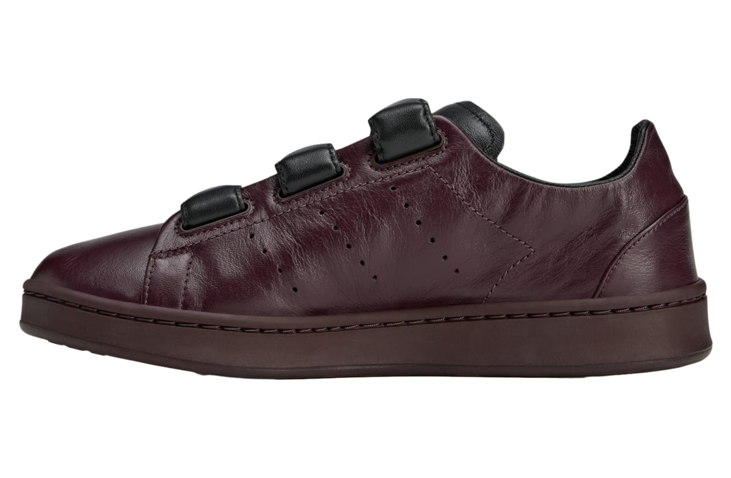 Adidas Y-3 Stan Smith Hook-and-loop Shadow Maroon / Black