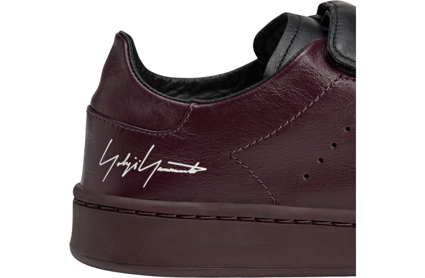 Adidas Y-3 Stan Smith Hook-and-loop Shadow Maroon / Black
