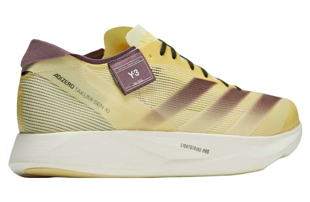 Adidas Y-3 Takumi Sen 10 WMNS Almost Yellow / Shadow Fig