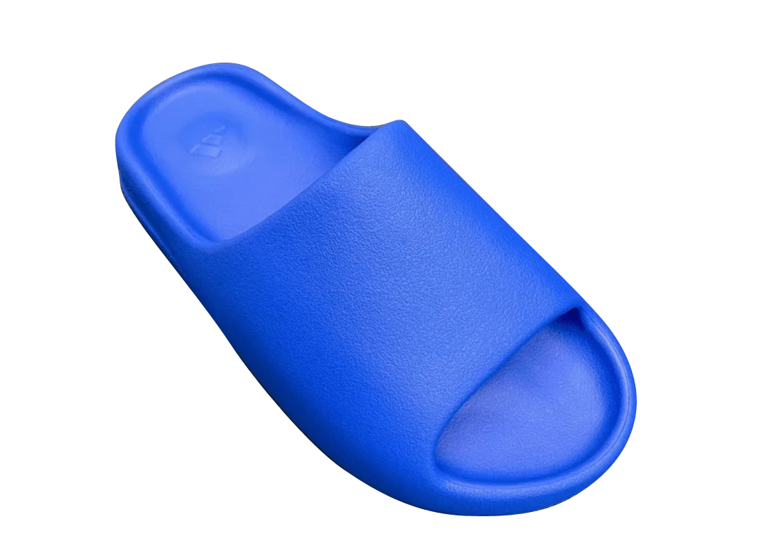 Blue discount yeezy slides