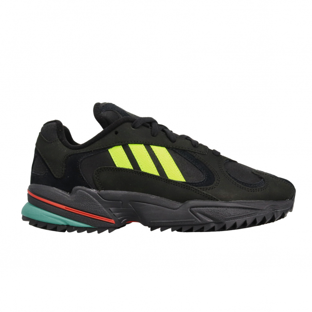 adidas Yung 1 Trail Core Black Solar Yellow Hi Res Aqua