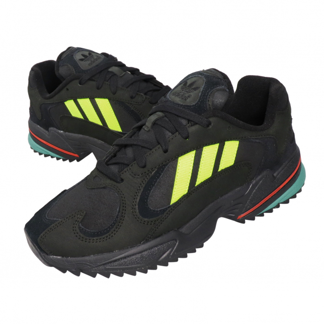 adidas Yung 1 Trail Core Black Solar Yellow Hi Res Aqua