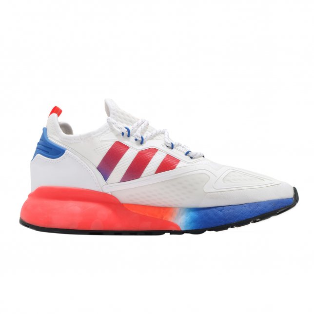 adidas ZX 2K Boost Cloud White Solar Red - Aug. 2020 - FV9996