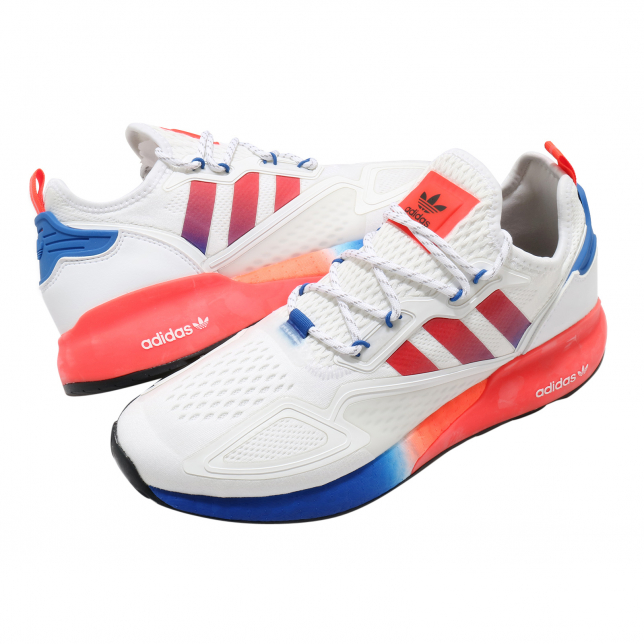 adidas ZX 2K Boost Cloud White Solar Red
