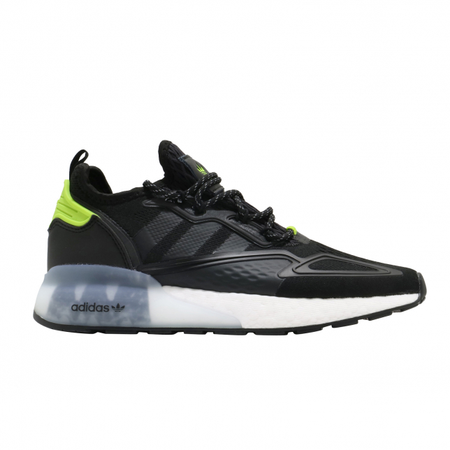 adidas ZX 2K Boost Core Black Semi Solar Slime - Sep 2020 - FY4497