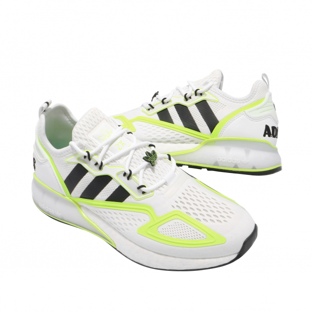 adidas ZX 2K Boost Footwear White Solar Yellow - May 2021 - GY2630