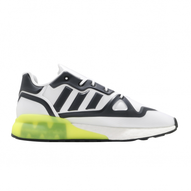 adidas ZX 2K Boost Futureshell Footwear White Acid Yellow - Mar 