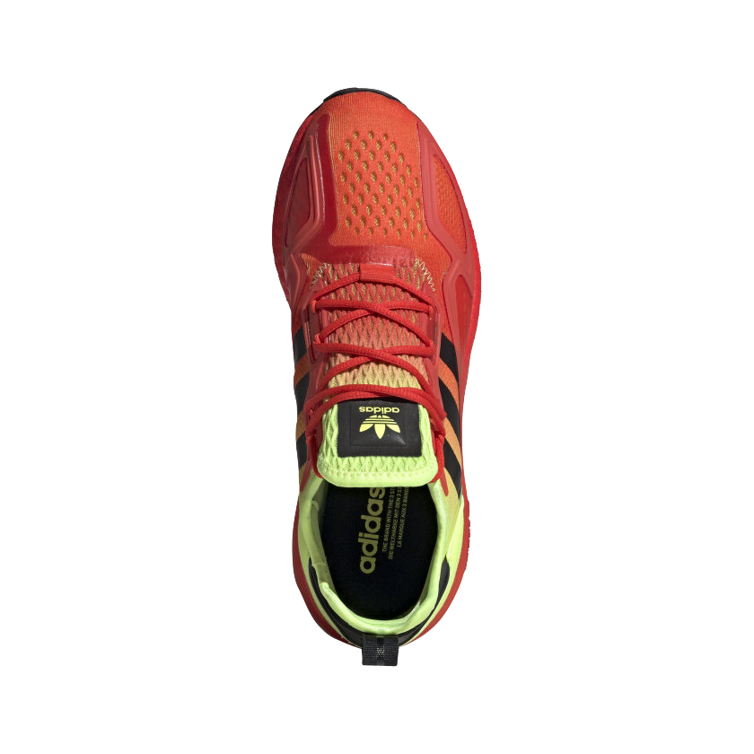 adidas ZX 2K Boost Solar Yellow Hi Res Red - Aug 2020 - FW0482