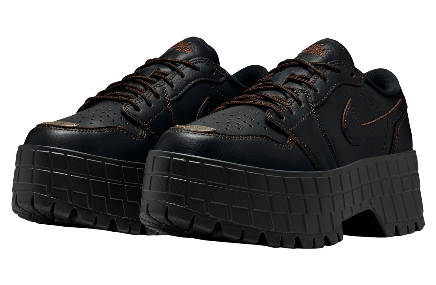 Air Jordan 1 Brooklyn Low Black / Cacao Wow