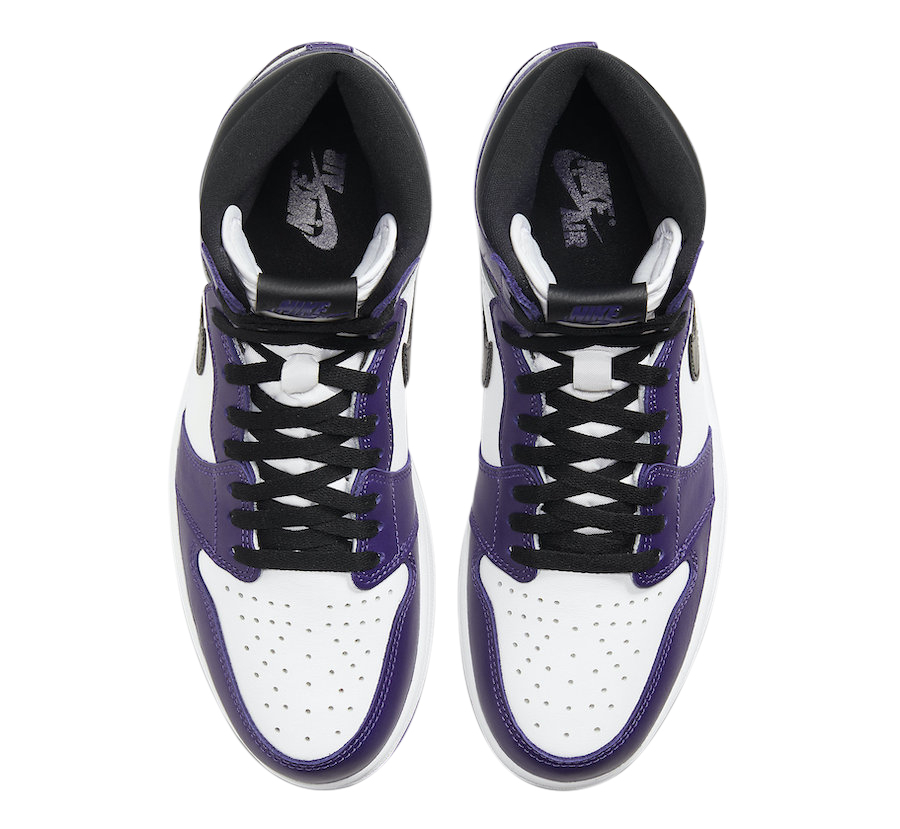 Air Jordan 1 High OG White Court Purple 555088-500