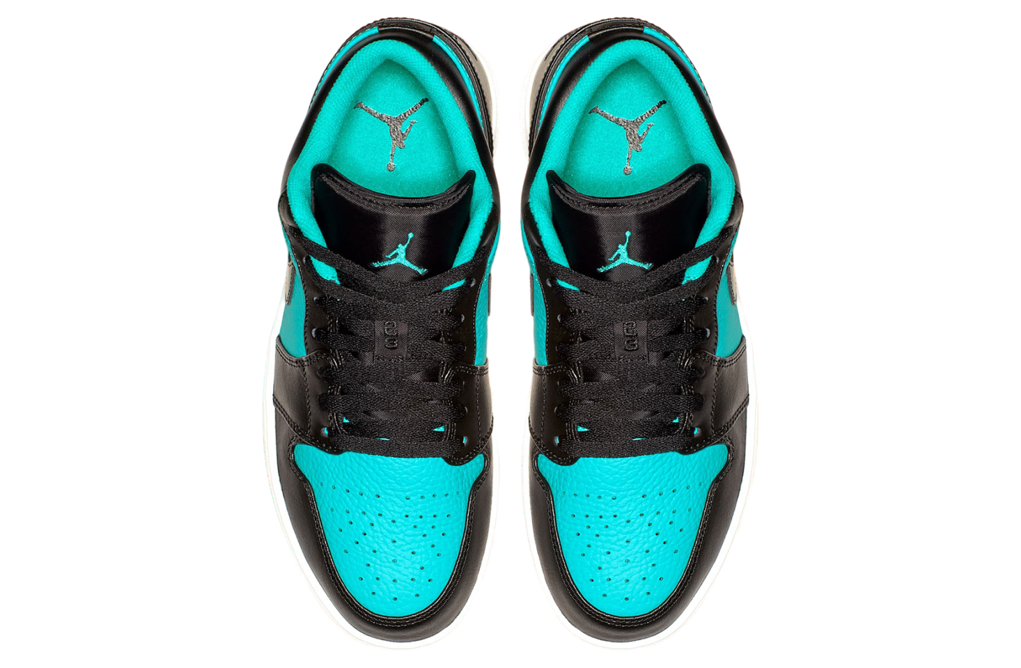 Air Jordan 1 Low Black / Aqua