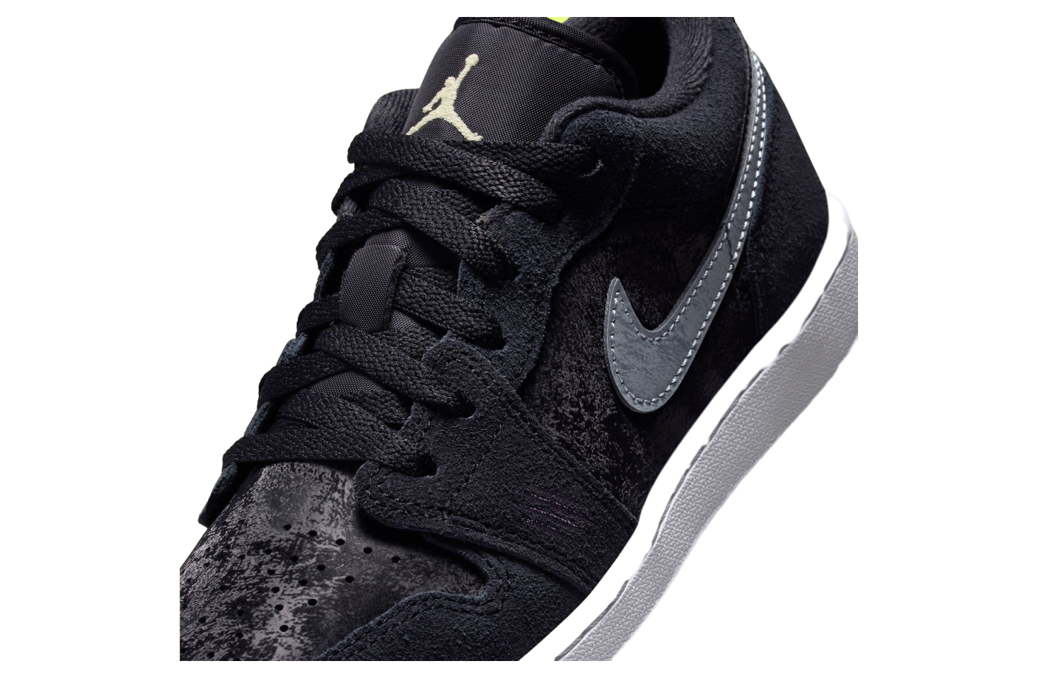 Air Jordan 1 Low Black / Barely Volt