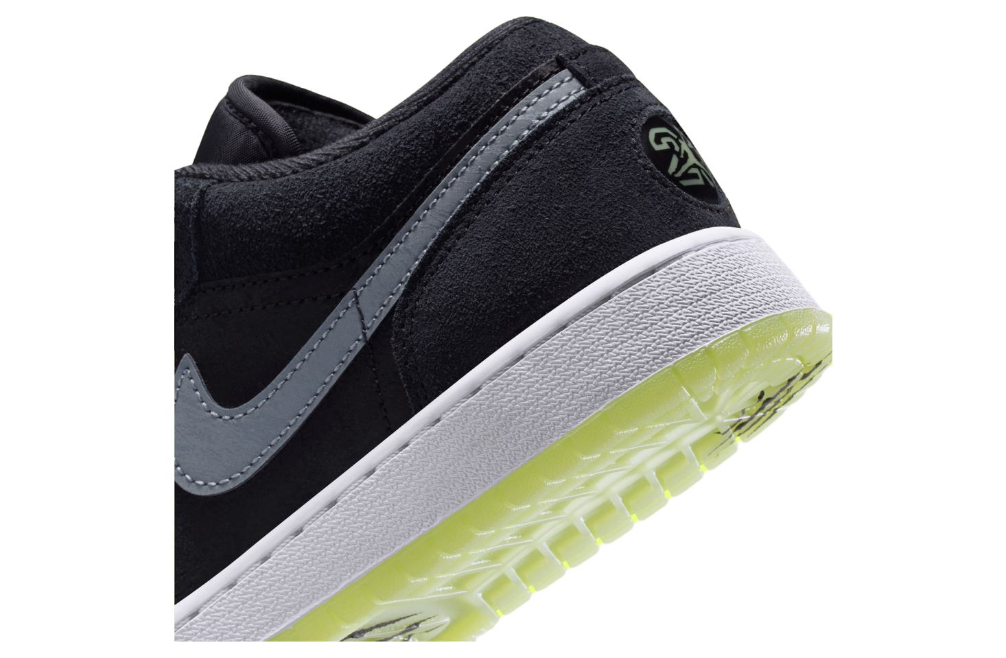 Air Jordan 1 Low Black / Barely Volt