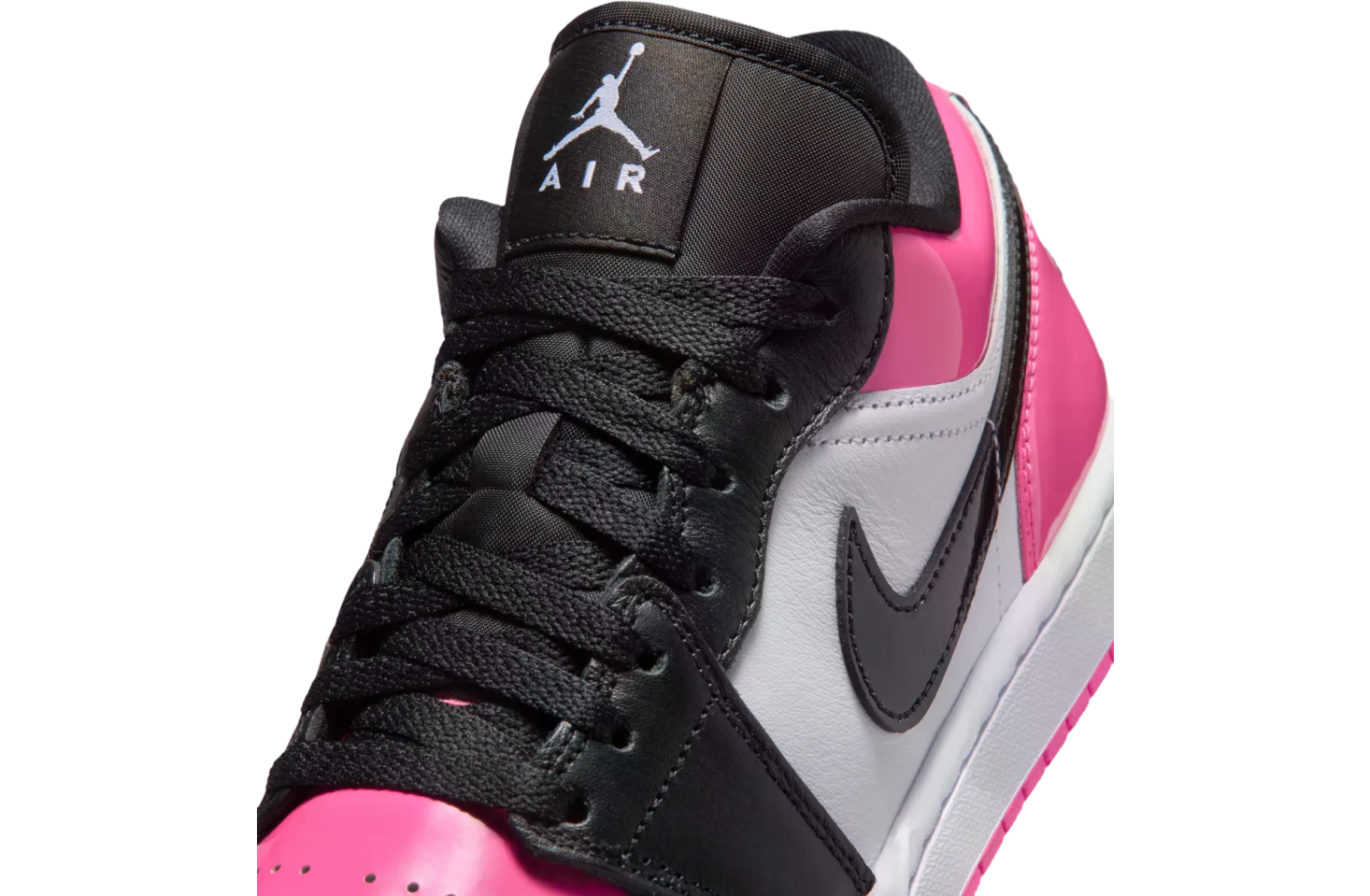 Air Jordan 1 Low Black / Pink Patent