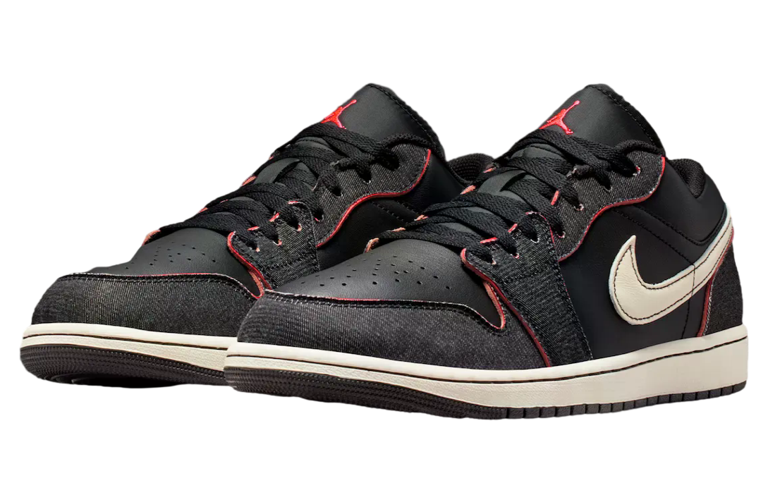 Air Jordan 1 Low Black / Racer Pink