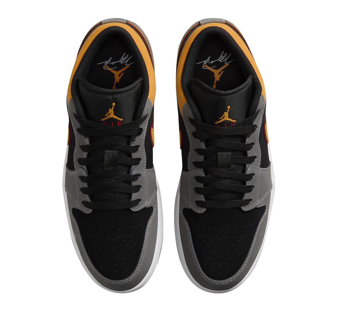 Air Jordan 1 Low Black Vivid Orange