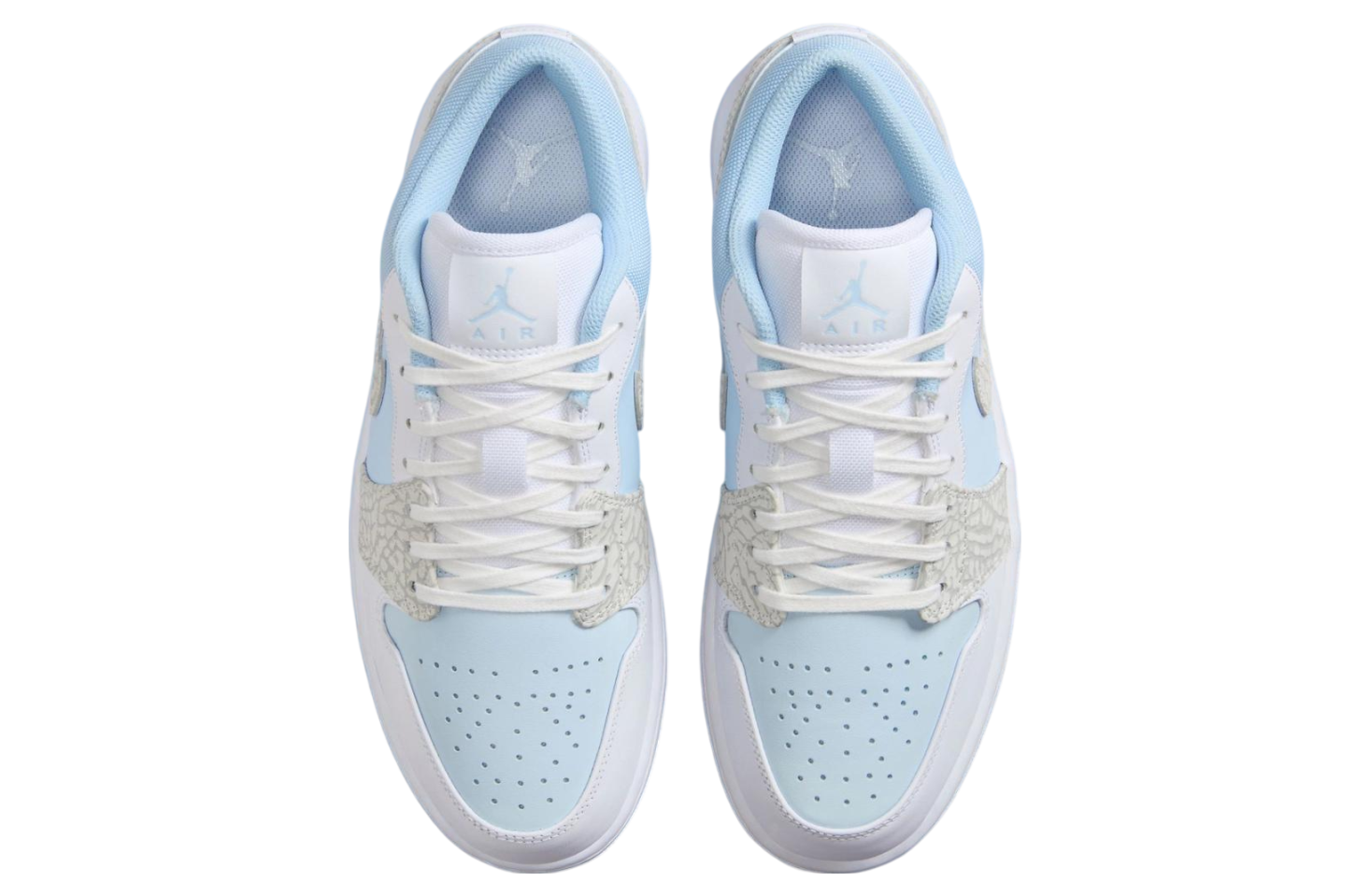 Air Jordan 1 Low Blue Tint Elephant Print