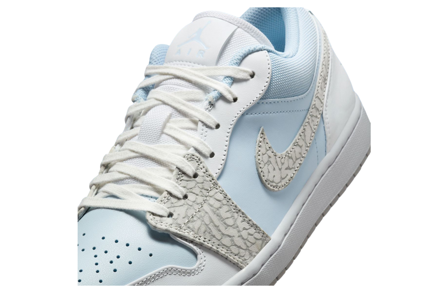Air Jordan 1 Low Blue Tint Elephant Print