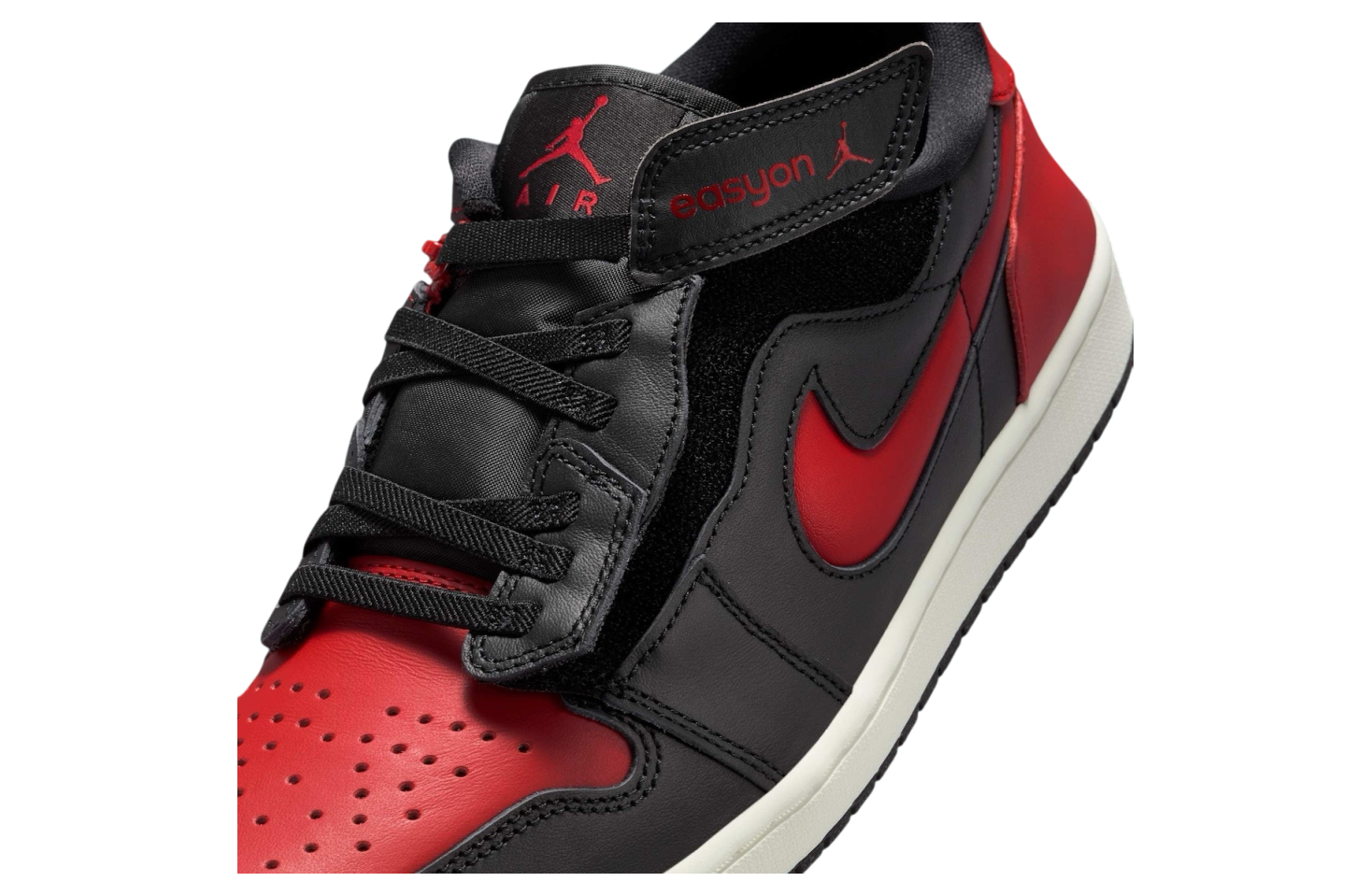 Air Jordan 1 Low Easyon Bred Black / Summit White