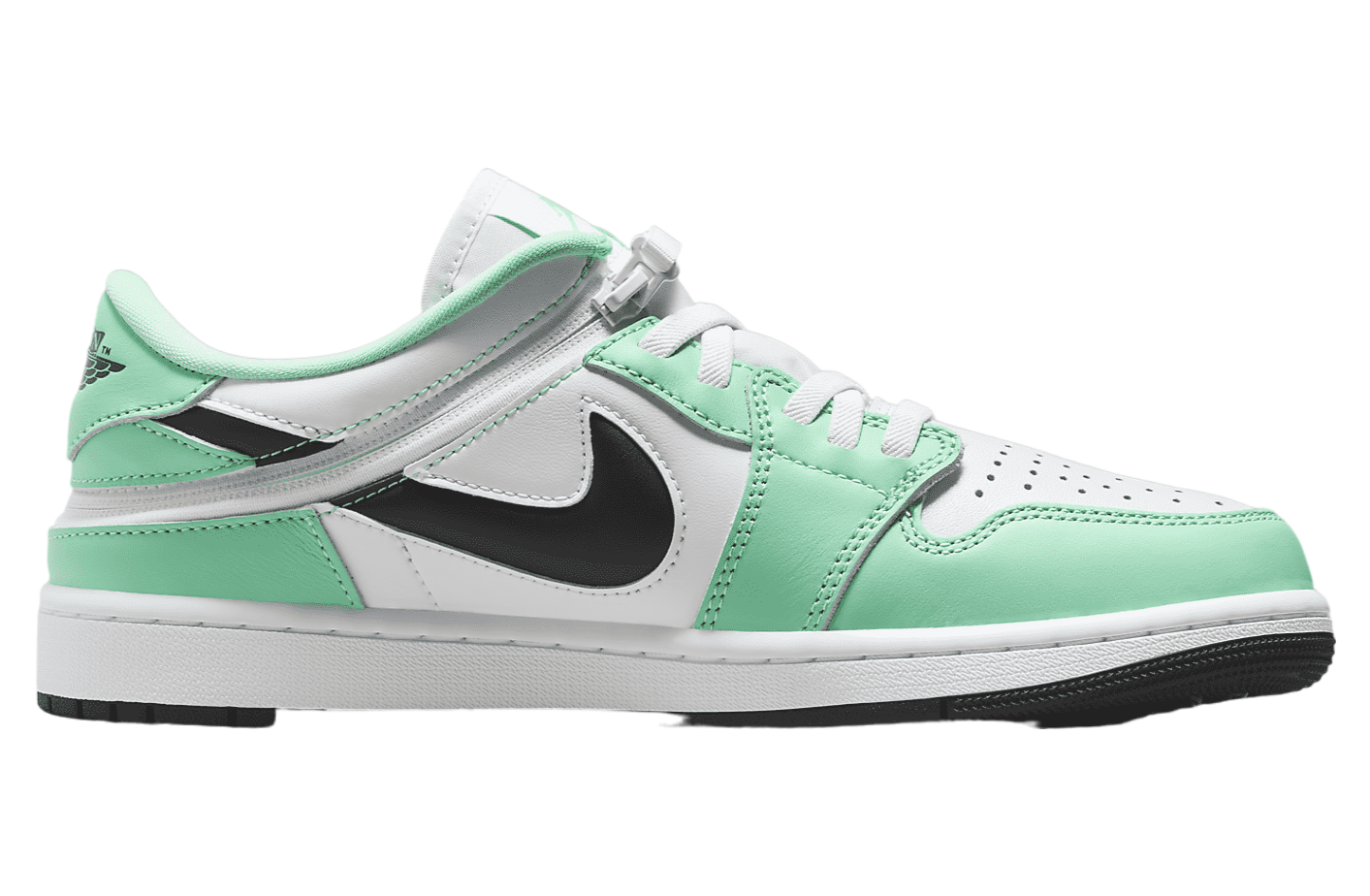 Air Jordan 1 Low FlyEase White / Green Glow