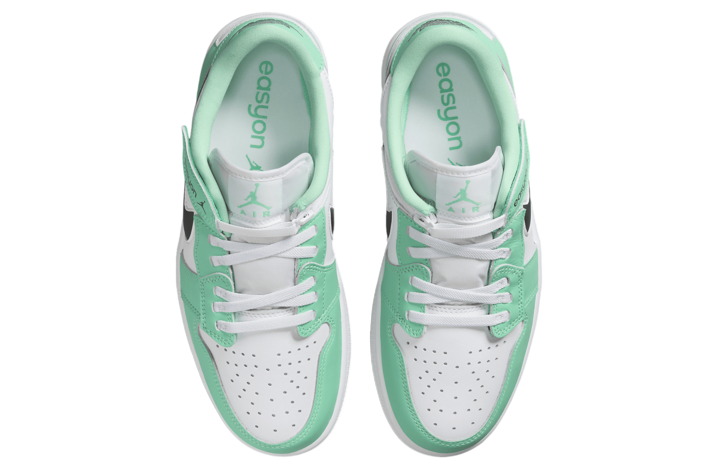 Air Jordan 1 Low FlyEase White / Green Glow