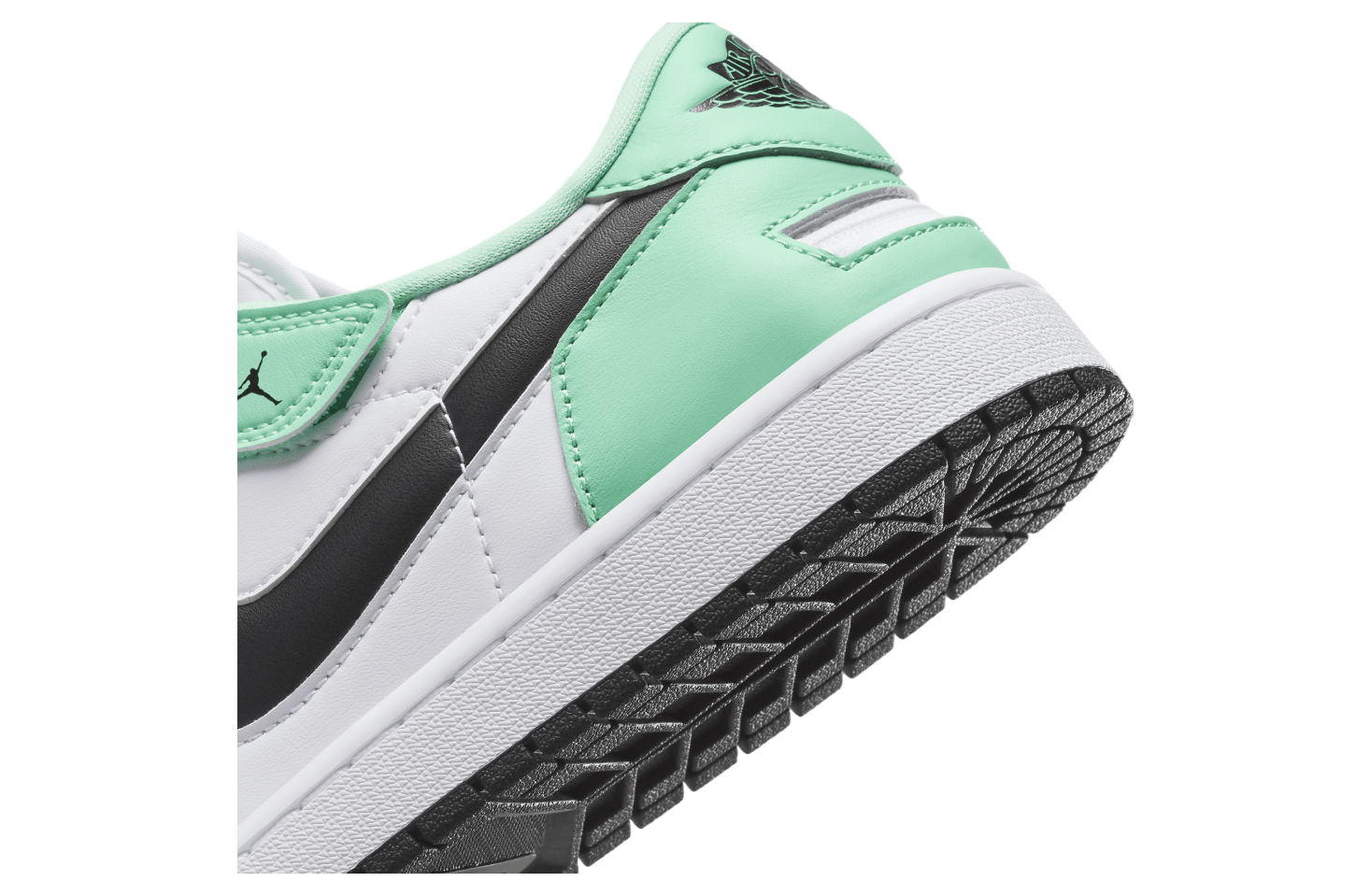 Air Jordan 1 Low FlyEase White / Green Glow