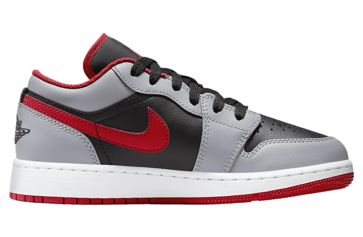 Air Jordan 1 Low GS Black / Cement Grey / Fire Red