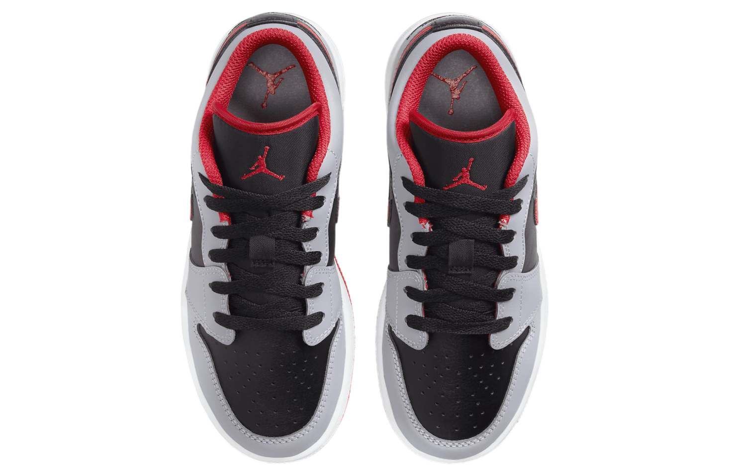 Air Jordan 1 Low GS Black / Cement Grey / Fire Red