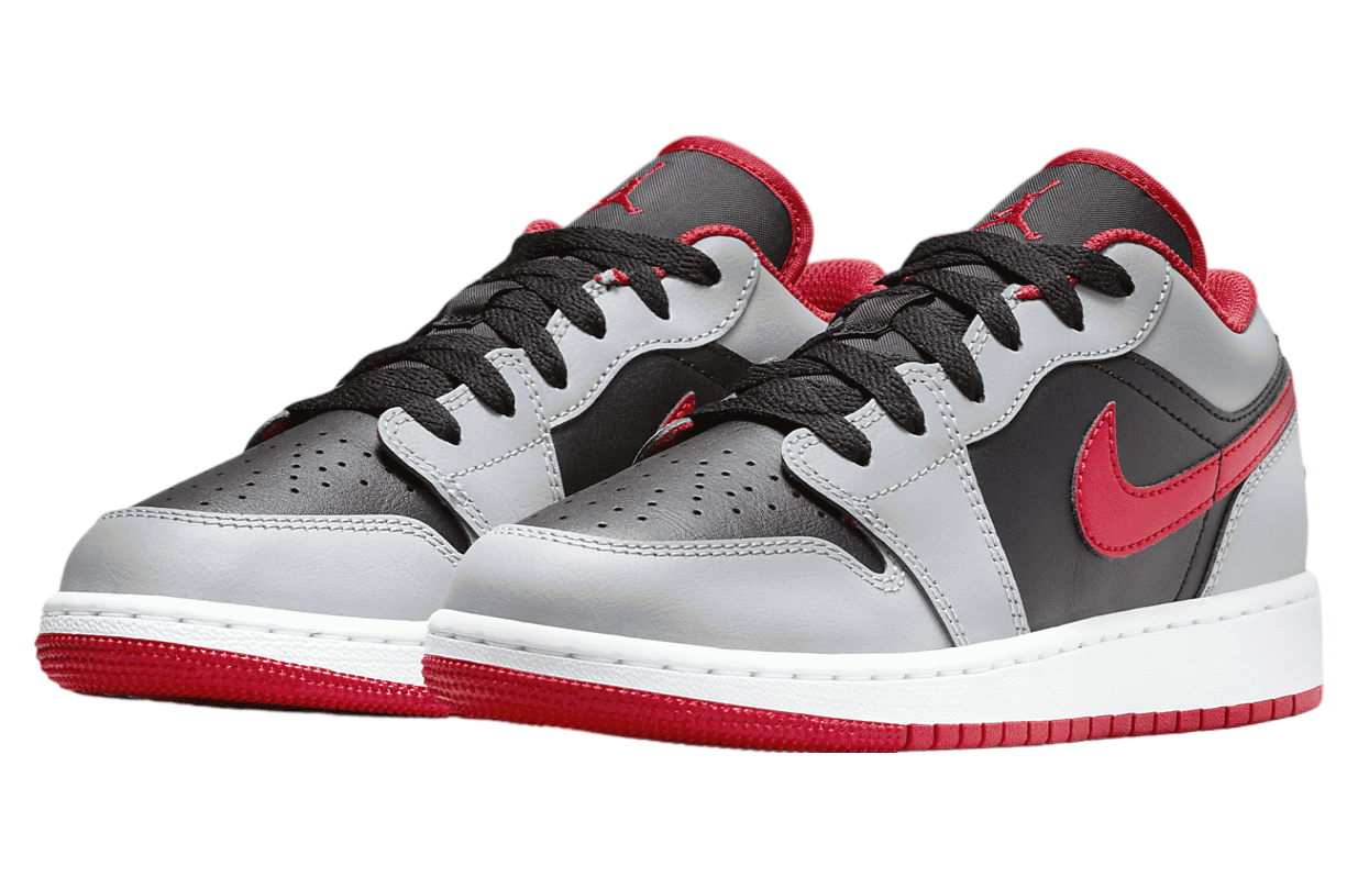 Air Jordan 1 Low GS Black / Cement Grey / Fire Red