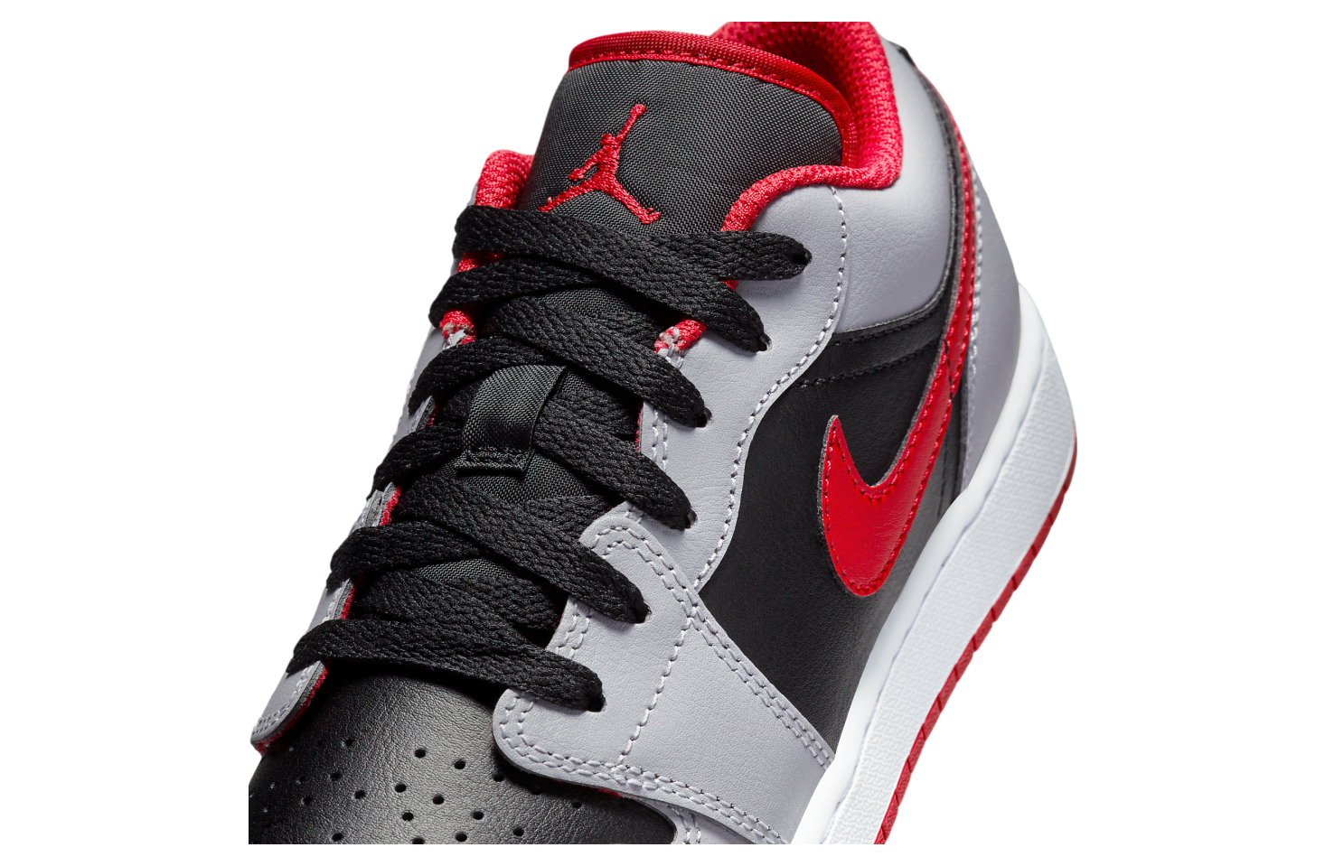 Air Jordan 1 Low GS Black / Cement Grey / Fire Red