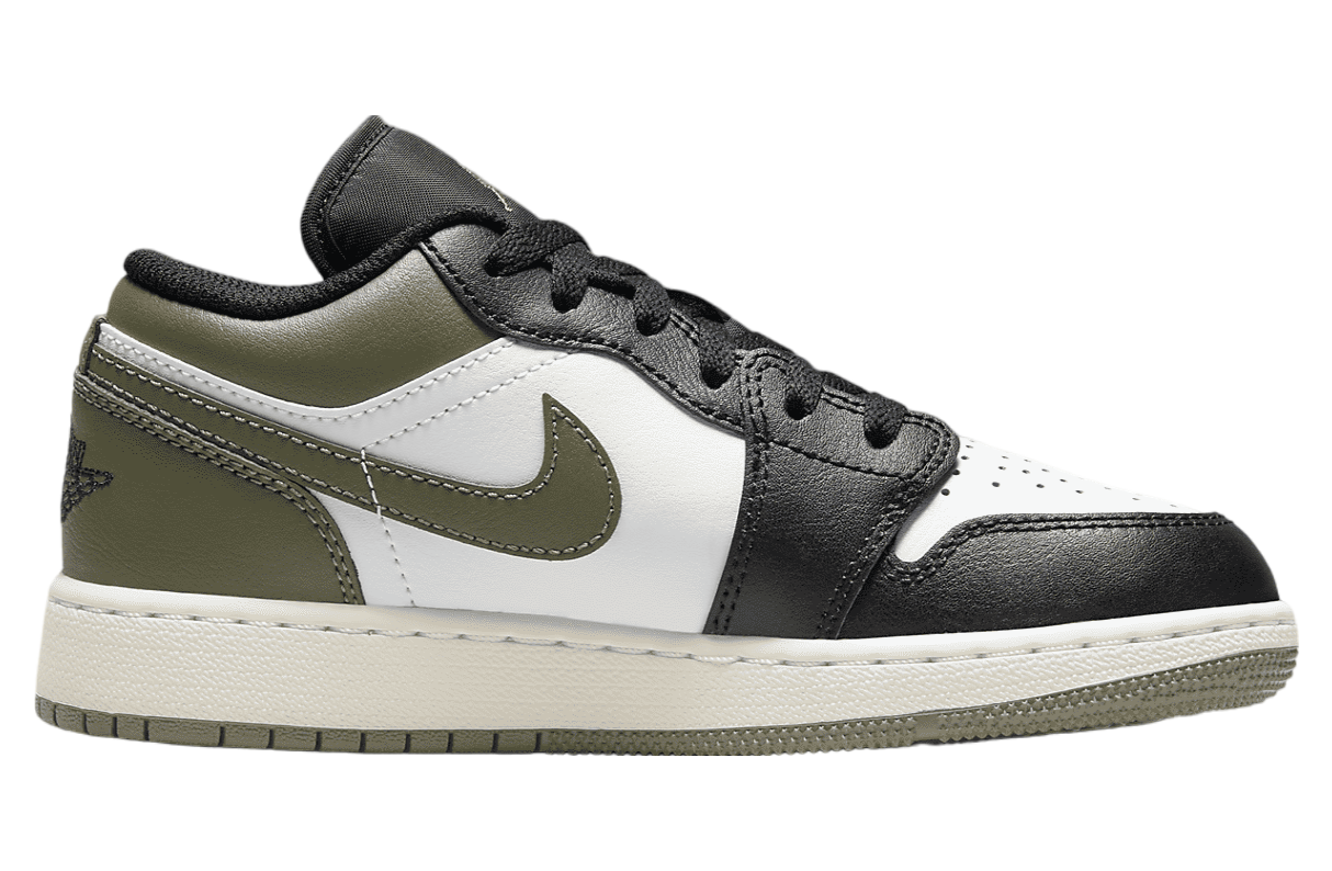 Air Jordan 1 Low GS Black / Medium Olive