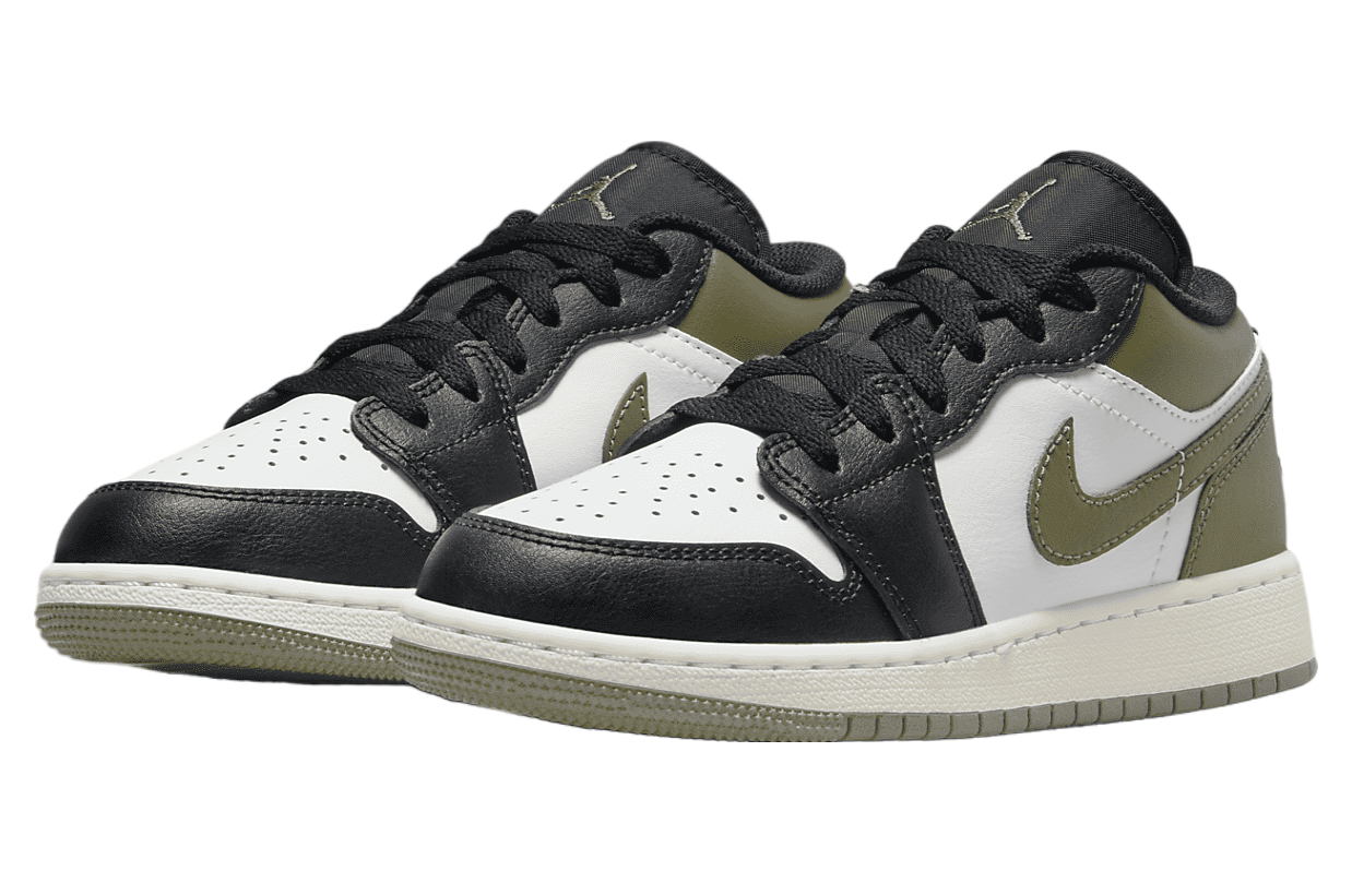 Air Jordan 1 Low GS Black / Medium Olive