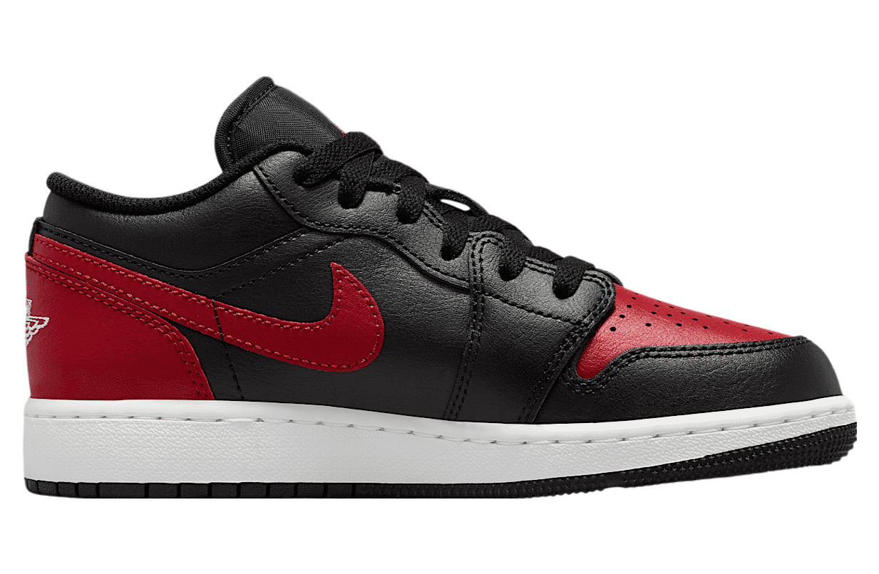 Air Jordan 1 Low GS Black / Summit White / Varsity Red