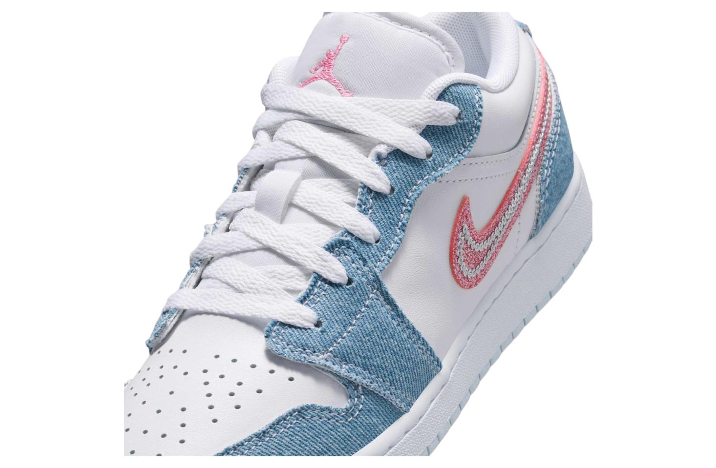 Air Jordan 1 Low Gs Denim Sequin