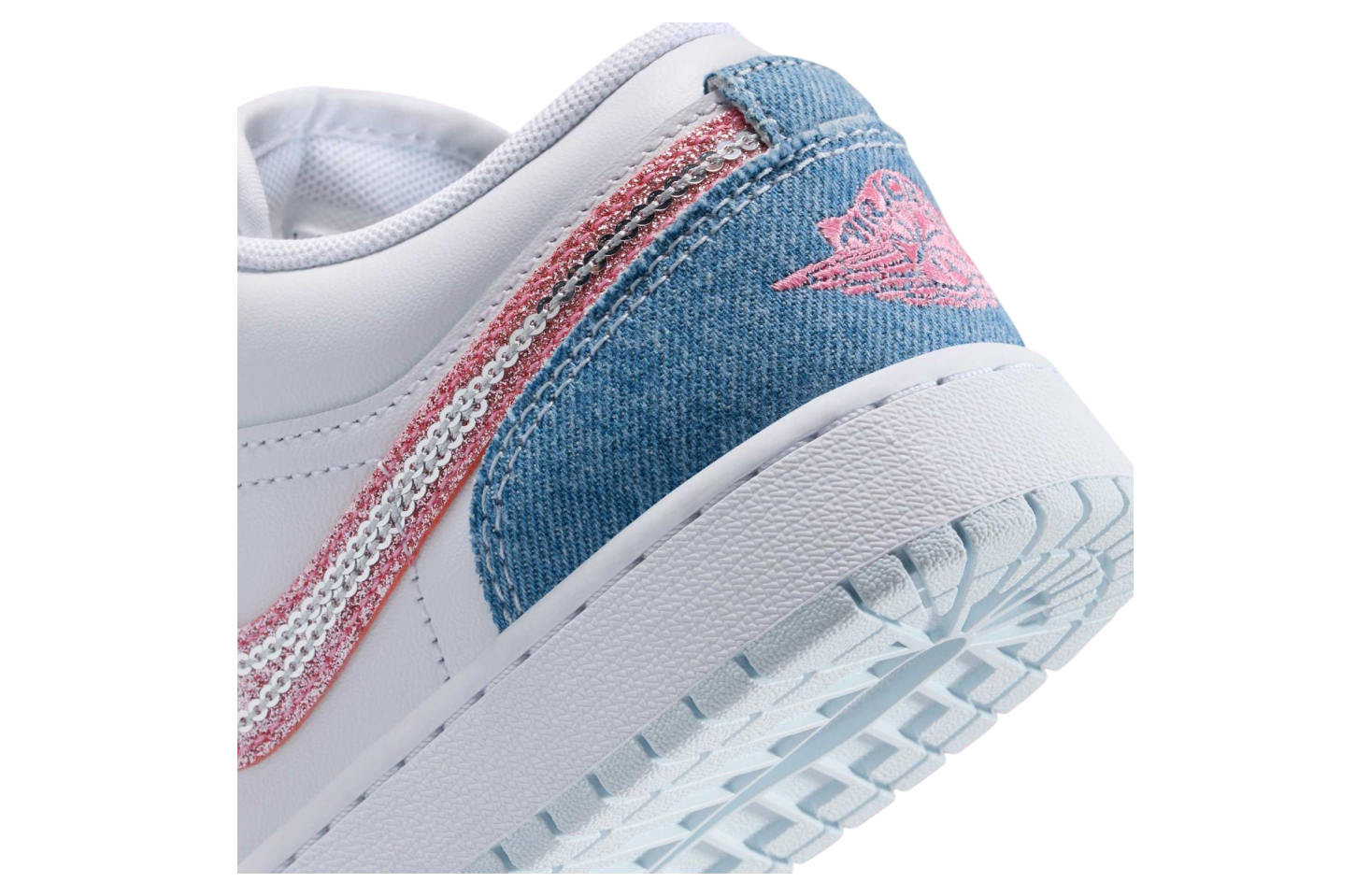 Air Jordan 1 Low Gs Denim Sequin