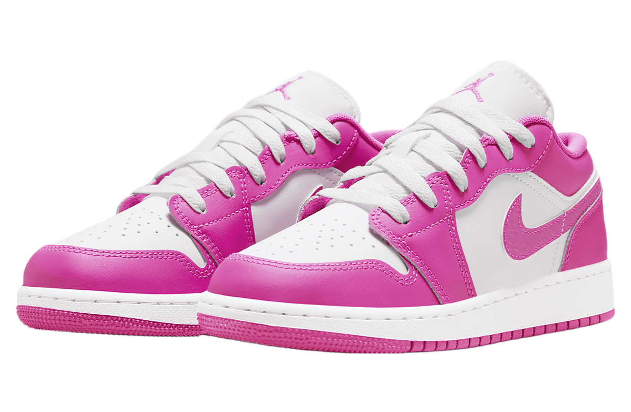 Air Jordan 1 Low GS Fire Pink / White