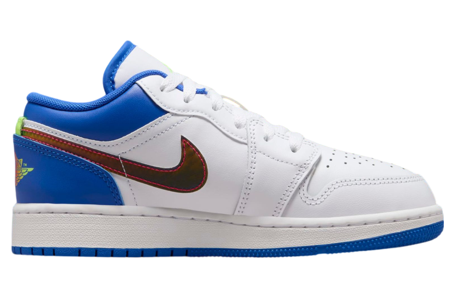 Air Jordan 1 Low GS Iridescent / White / Hyper Royal