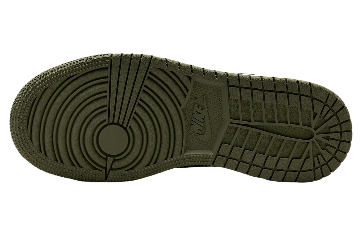 Air Jordan 1 Low GS Medium Olive / Summit White