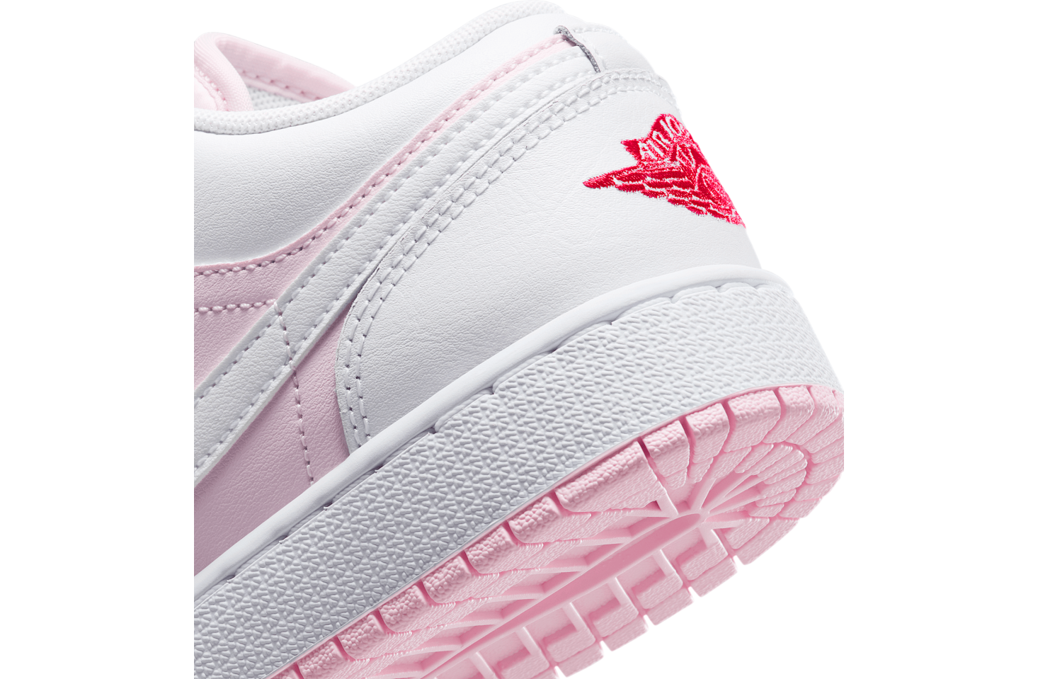 Air Jordan 1 Low GS Pink Foam / Fire Red