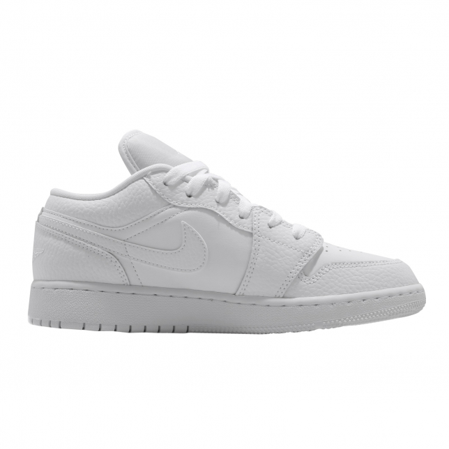 Air Jordan 1 Low GS Triple White 553560130