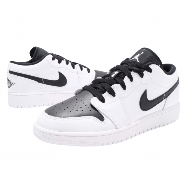 Air Jordan 1 Low GS White Black