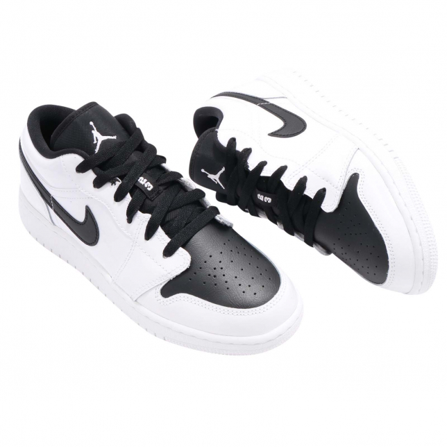 Air Jordan 1 Low GS White Black