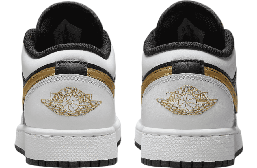 Air Jordan 1 Low GS White / Black / Metallic Gold