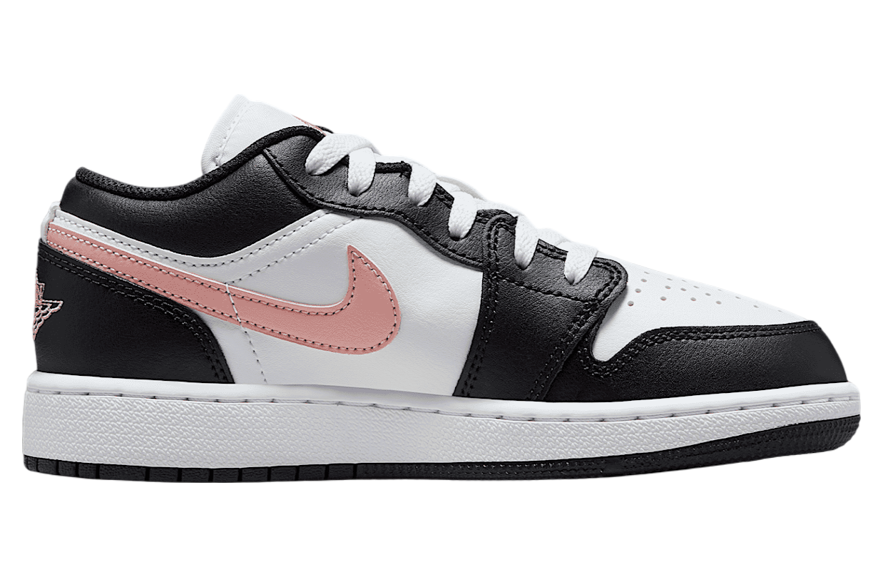Air Jordan 1 Low Gs White / Black / Rust Pink