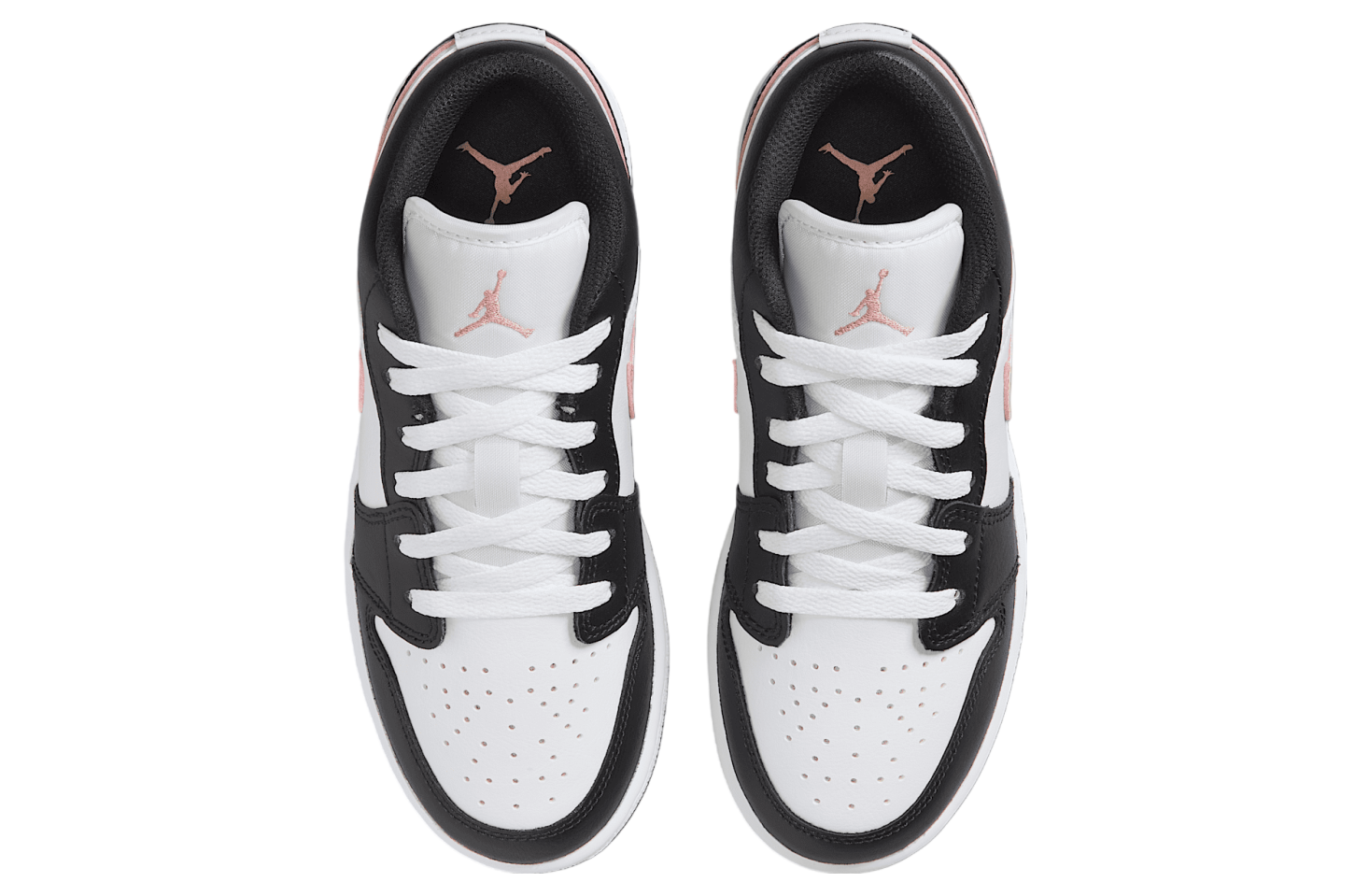 Air Jordan 1 Low Gs White / Black / Rust Pink