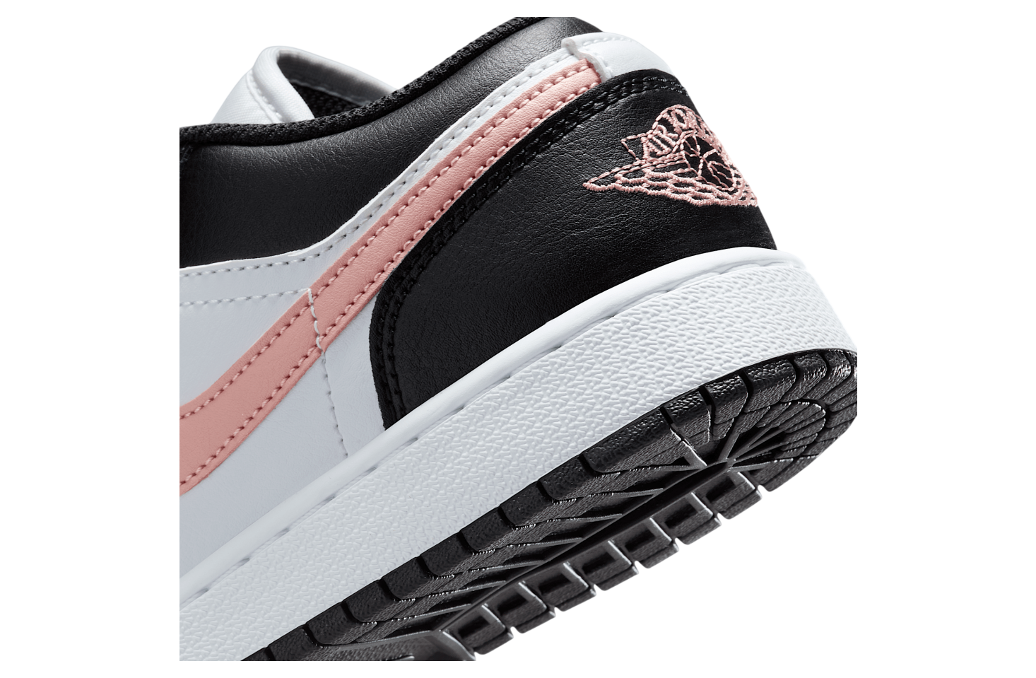 Air Jordan 1 Low Gs White / Black / Rust Pink