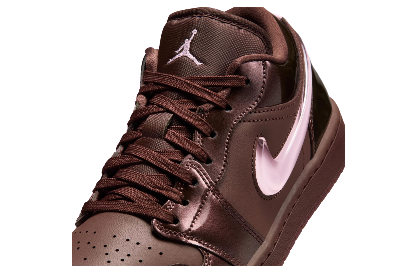 Air Jordan 1 Low Light Chocolate / Pink Foam