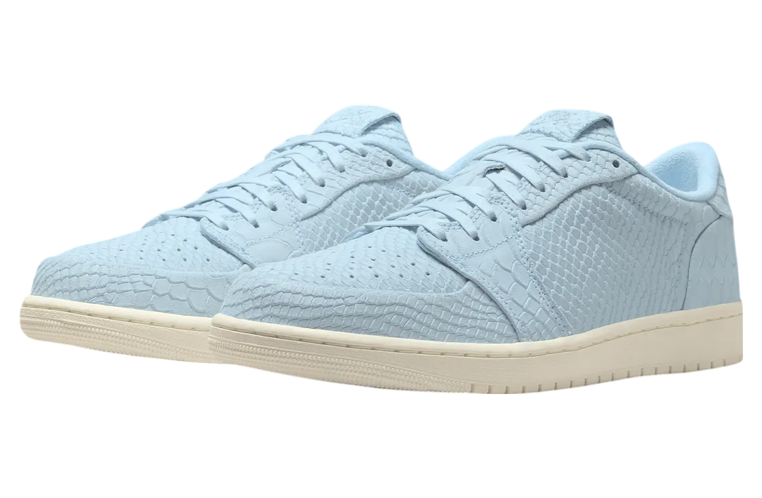 Air Jordan 1 Low Ns Ice Blue Python